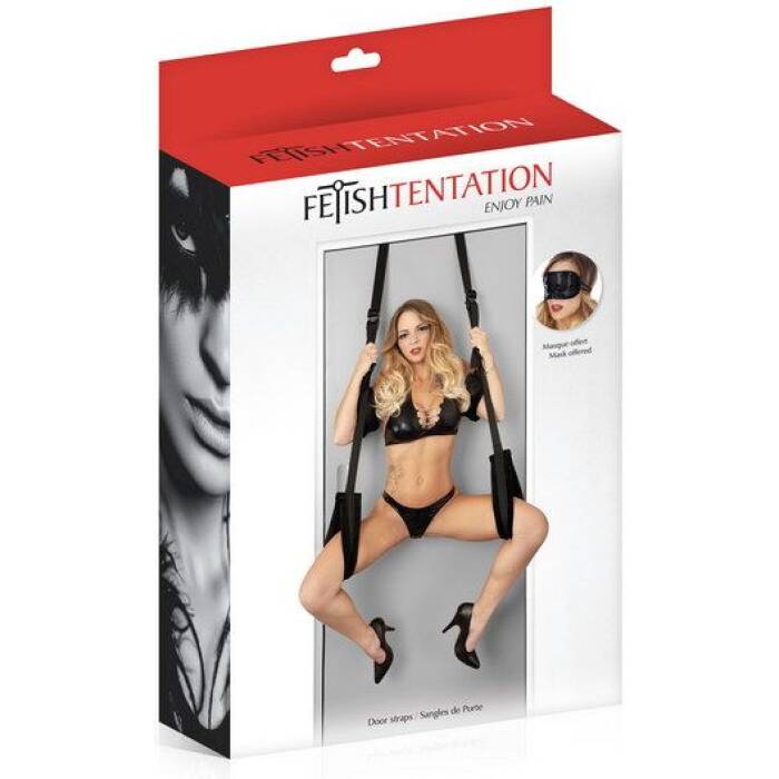 Секс-гойдалка на двері Fetish Tentation Door Straps з маскою на очі