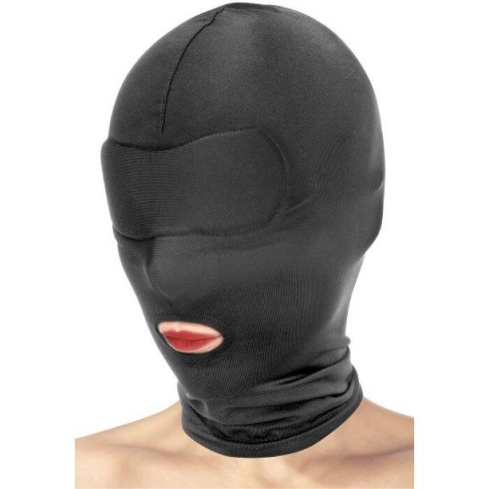 Капюшон для БДСМ з відкритим ротом Fetish Tentation Open Mouth Hood