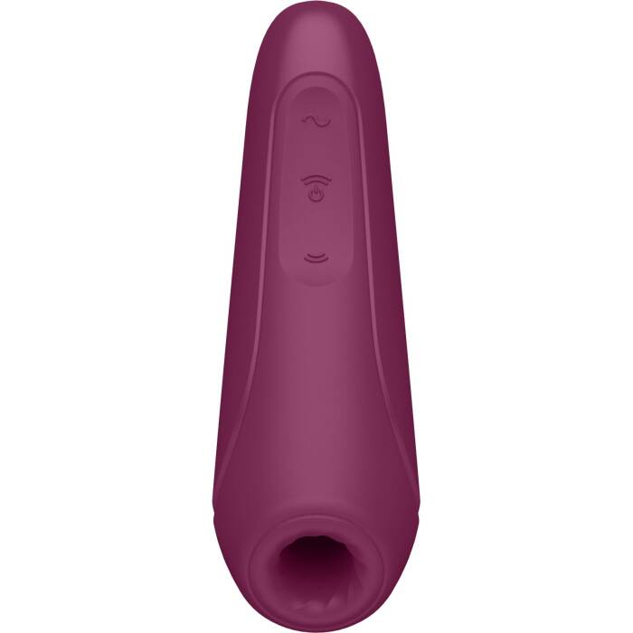 Вакуумний кліторальний стимулятор Satisfyer Curvy 1+ Rose Red з керуванням через інтернет