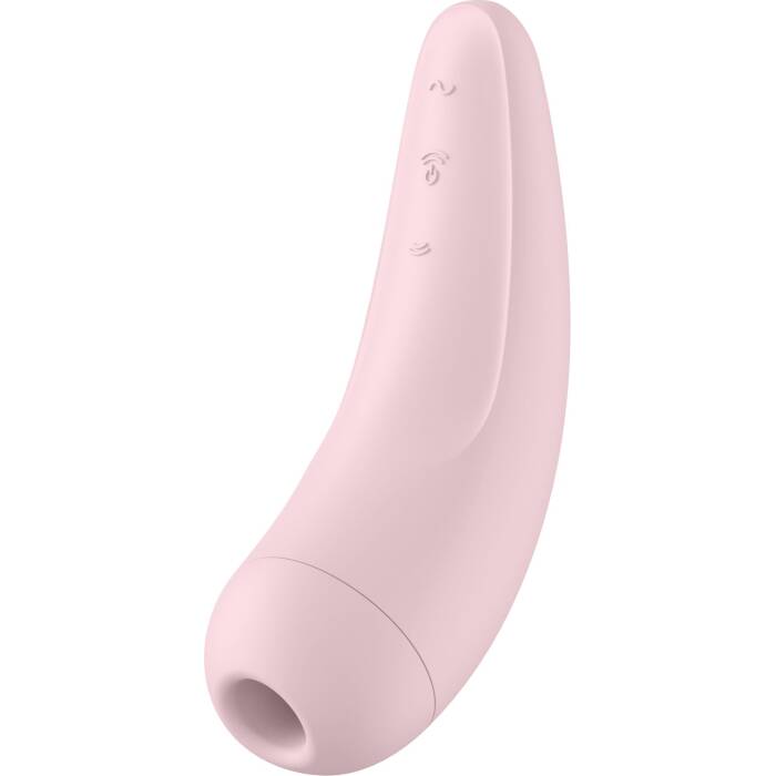 Вакуумний кліторальний стимулятор Satisfyer Curvy 2+ Pink з керуванням через інтернет