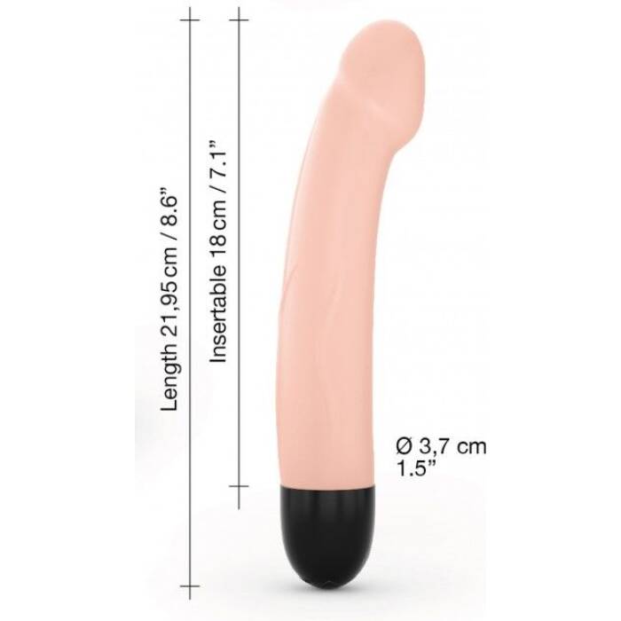 Вібратор Dorcel Real Vibration M Flesh 2.0, діаметр 3,7см, перезаряджається, для точки G