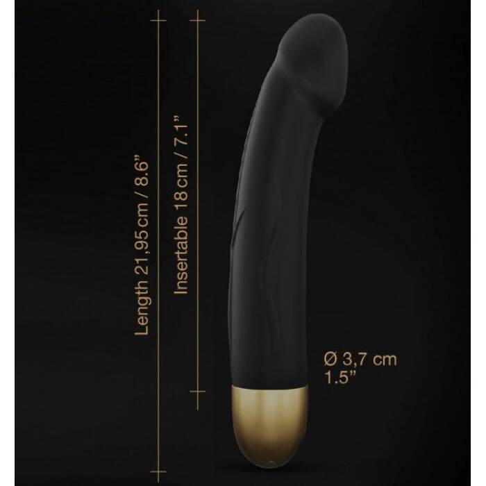 Вібратор Dorcel Real Vibration M Gold 2.0, діаметр 3,7см, перезаряджається, для точки G