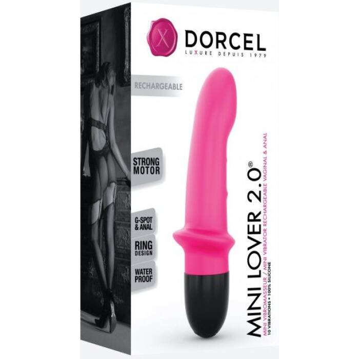Вібратор Dorcel Mini Lover Magenta 2.0 перезаряджуваний, для точки G і масажу простати