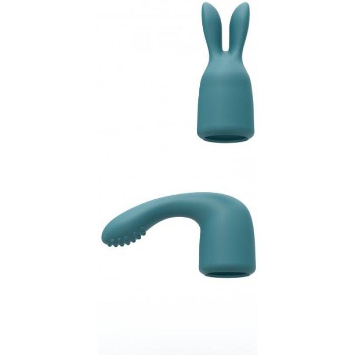 Вібромасажер з двома насадками Love To Love R-EVOLUTION TEAL ME, гнучка голівка
