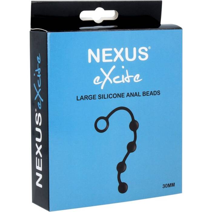 Анальні кульки Nexus Excite Large Anal Beads, силікон, макс. діаметр 3 см