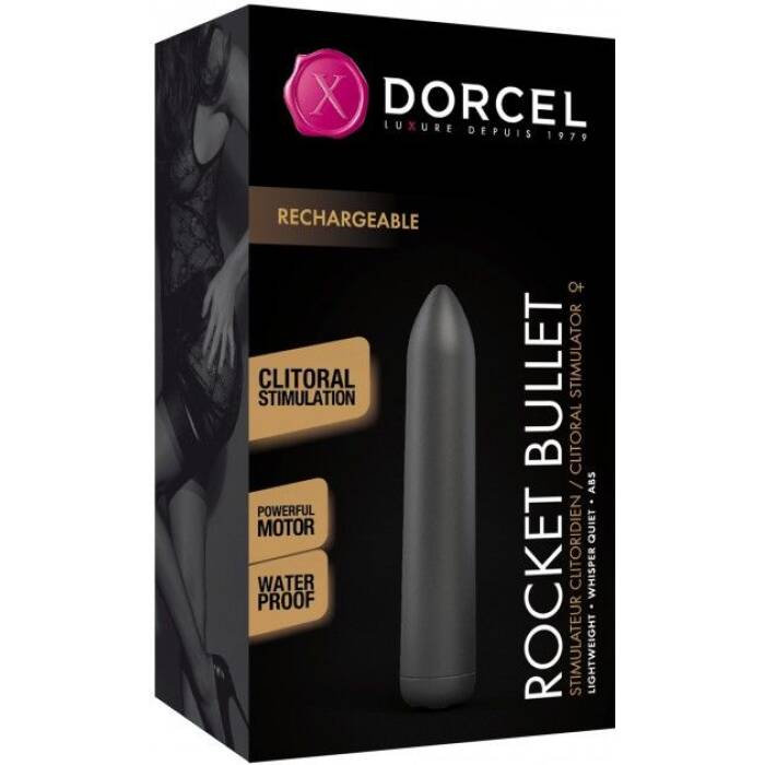 Перезаряджувана віброкуля Dorcel Rocket Bullet Black