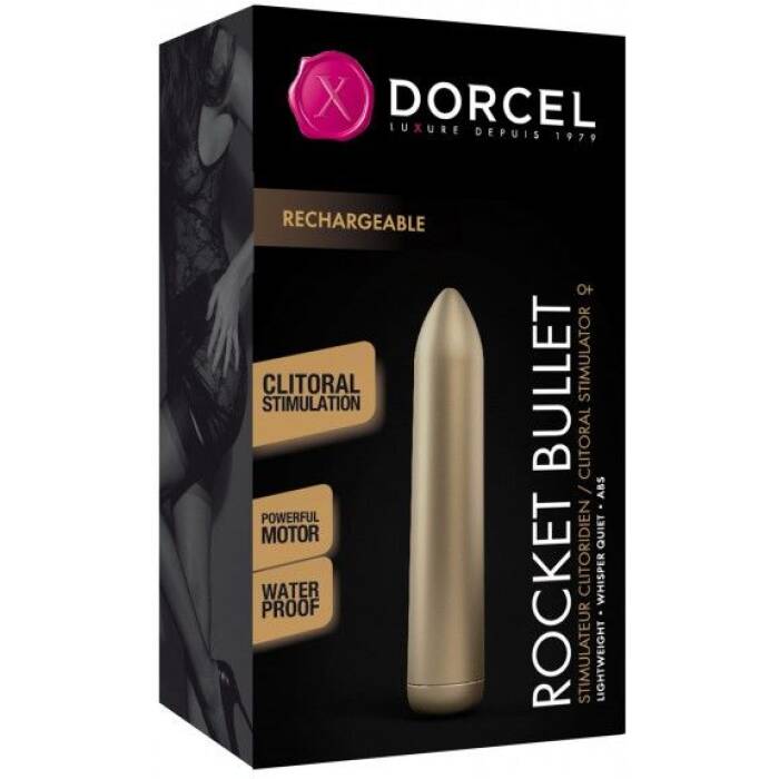 Перезаряджувана віброкуля Dorcel Rocket Bullet Gold