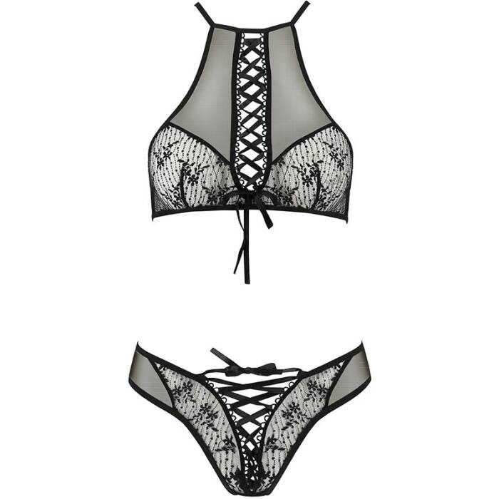 Еротичний комплект Passion AZALIA SET XXL/XXXL, black