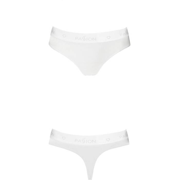 Трусики-бразиліана з бавовни Passion PS005 PANTIES S, white