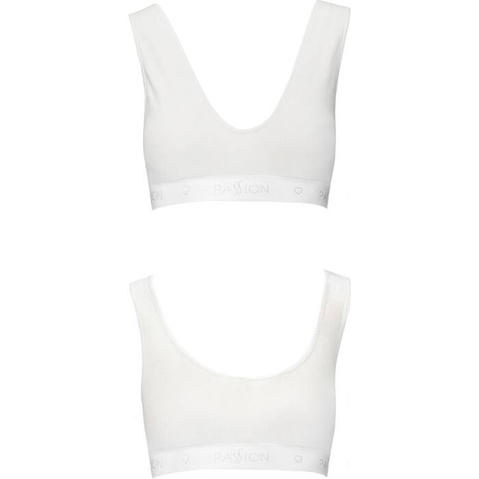 Спортивний топ з еластичної бавовни Passion PS005 TOP M, white