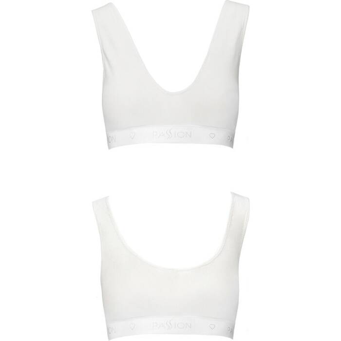 Спортивний топ з еластичної бавовни Passion PS005 TOP XL, white