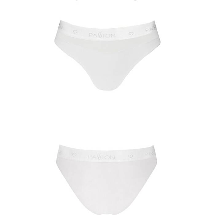 Трусики з прозорою вставкою Passion PS006 PANTIES L, white