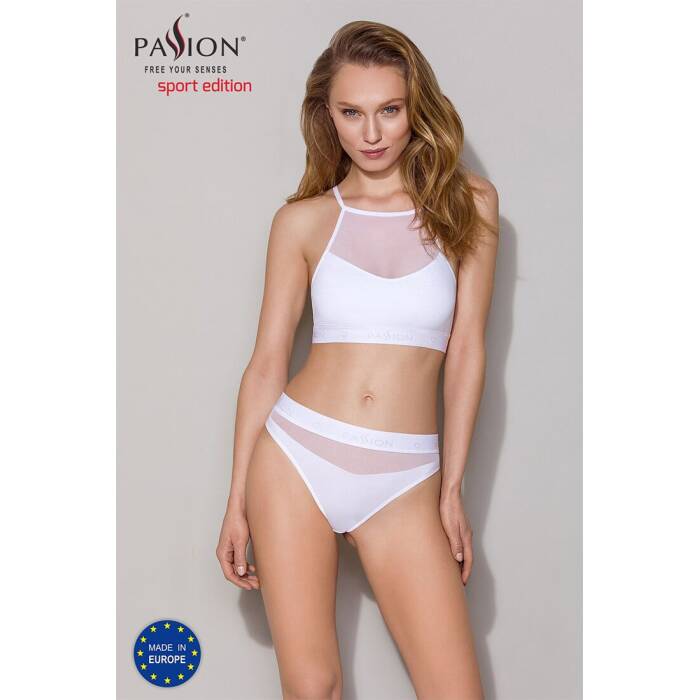 Трусики з прозорою вставкою Passion PS006 PANTIES L, white