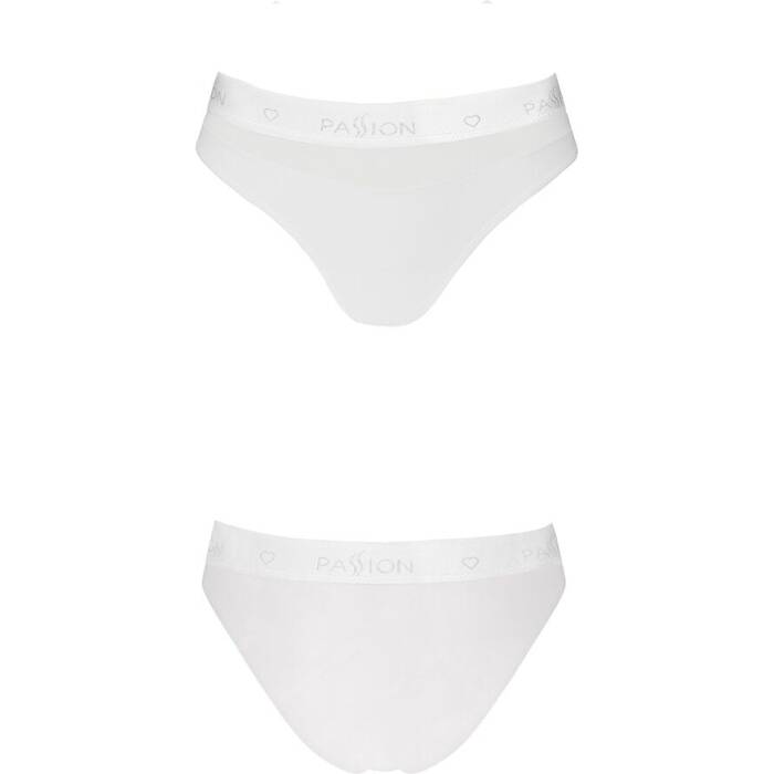 Трусики з прозорою вставкою Passion PS006 PANTIES M, white