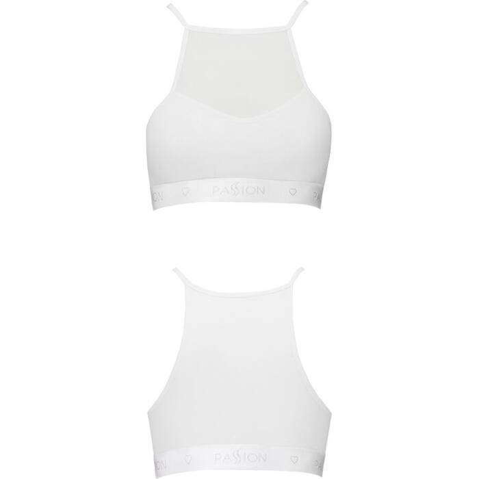 Спортивний топ з прозорою вставкою Passion PS006 TOP L, white