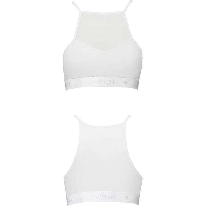 Спортивний топ з прозорою вставкою Passion PS006 TOP M, white