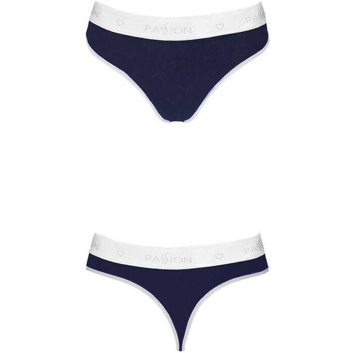 Спортивні трусики-стрінги Passion PS007 PANTIES XL, navy blue