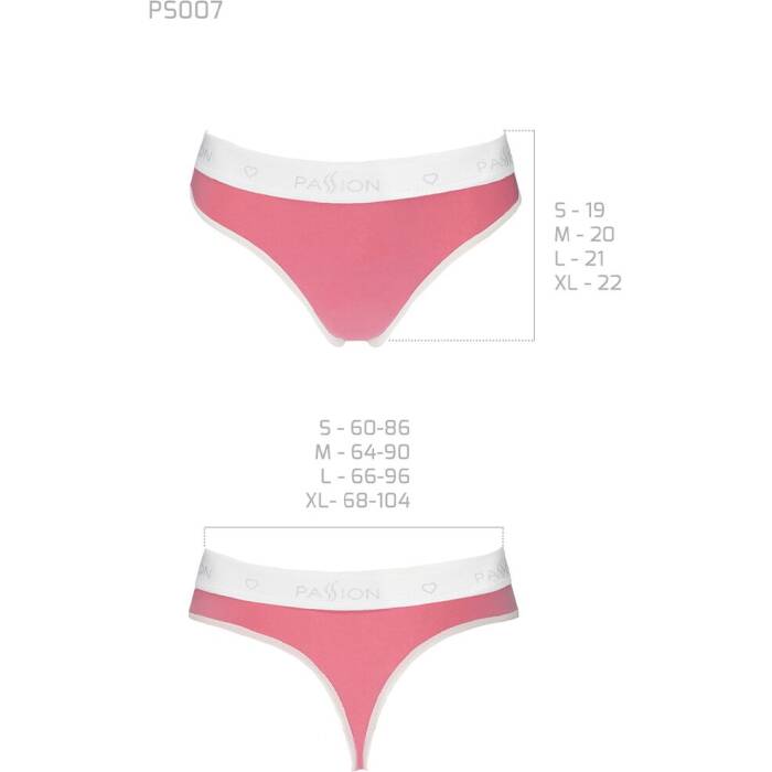 Спортивні трусики-стрінги Passion PS007 PANTIES L, pink