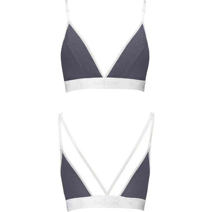 Спортивний топ з подвійними бретелями Passion PS007 TOP XL, dark grey