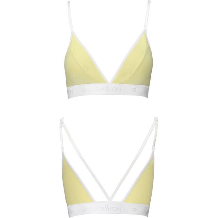 Спортивний топ з подвійними бретелями Passion PS007 TOP L, yellow
