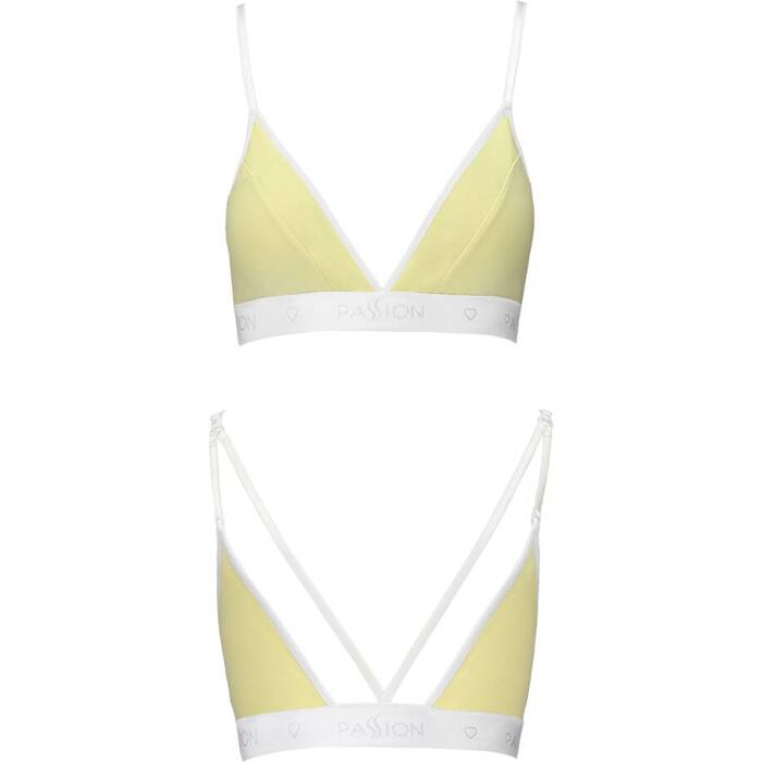 Спортивний топ з подвійними бретелями Passion PS007 TOP M, yellow