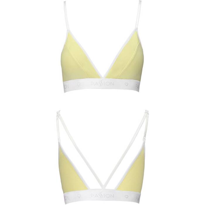Спортивний топ з подвійними бретелями Passion PS007 TOP S, yellow