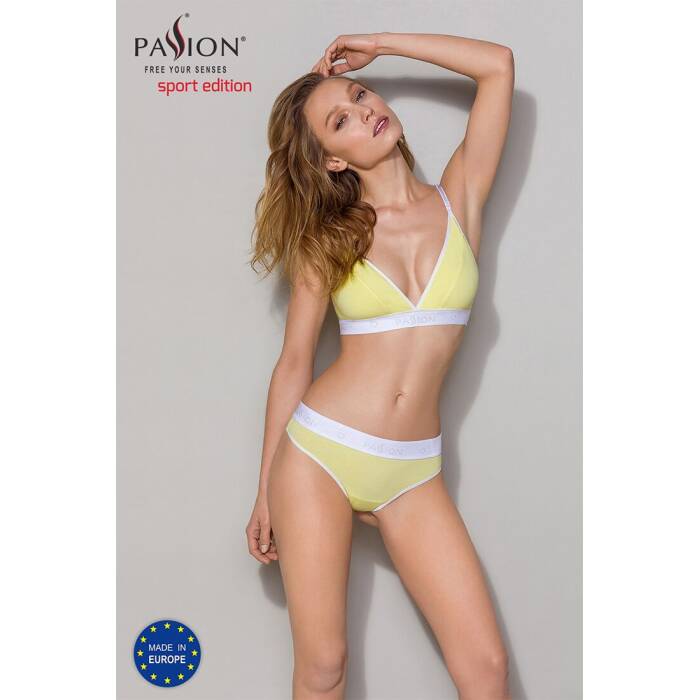 Спортивний топ з подвійними бретелями Passion PS007 TOP S, yellow