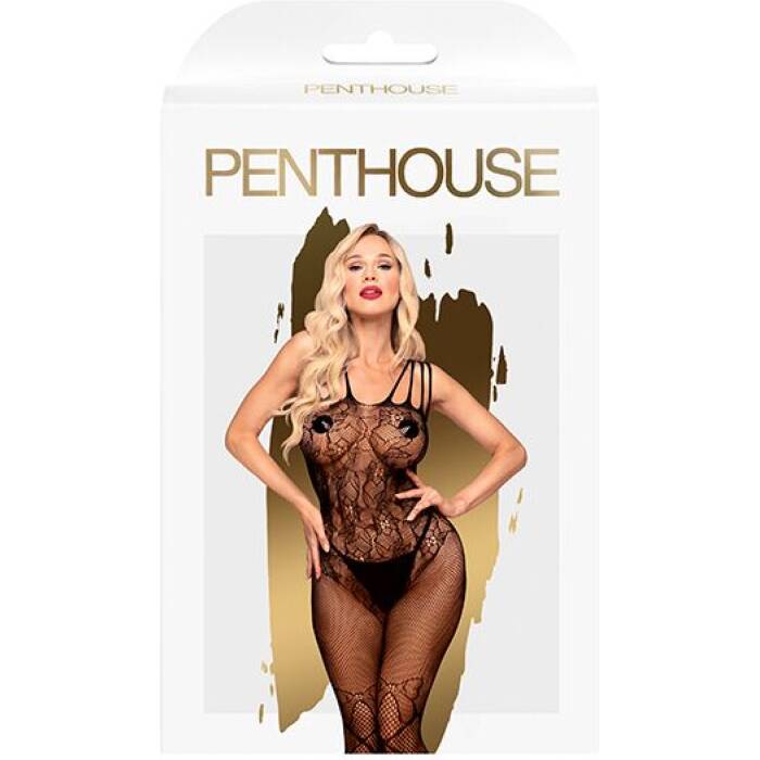 Бодістокінг з доступом до попки Penthouse - Dirty mind black S/L