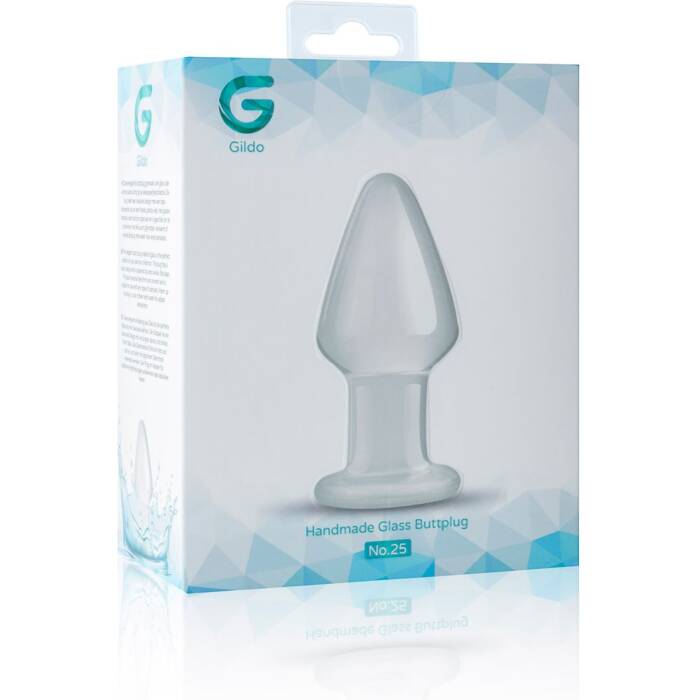 Скляна анальна пробка Gildo Glass Buttplug No. 25