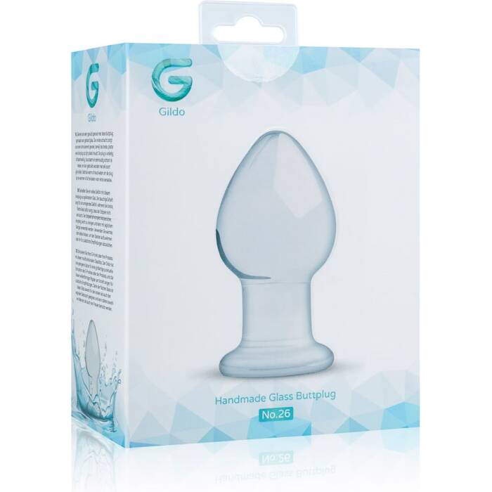 Скляна анальна пробка Gildo Glass Buttplug No. 26