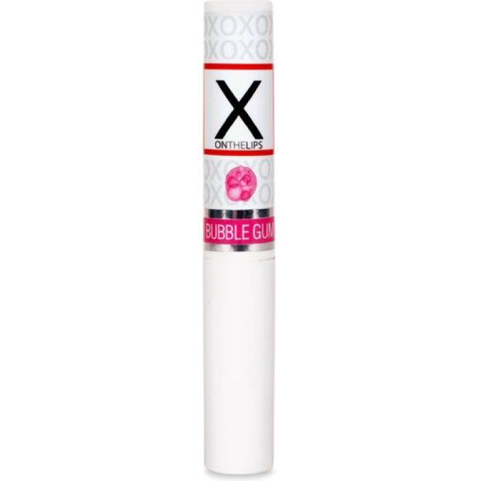 Стимулювальний бальзам для губ унісекс Sensuva - X on the Lips Bubble Gum з феромонами, жуйка