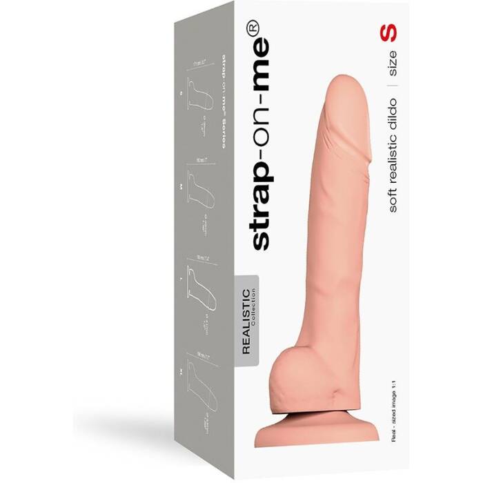 Реалістичний фалоімітатор Strap-On-Me SOFT REALISTIC DILDO Vanilla - Size S