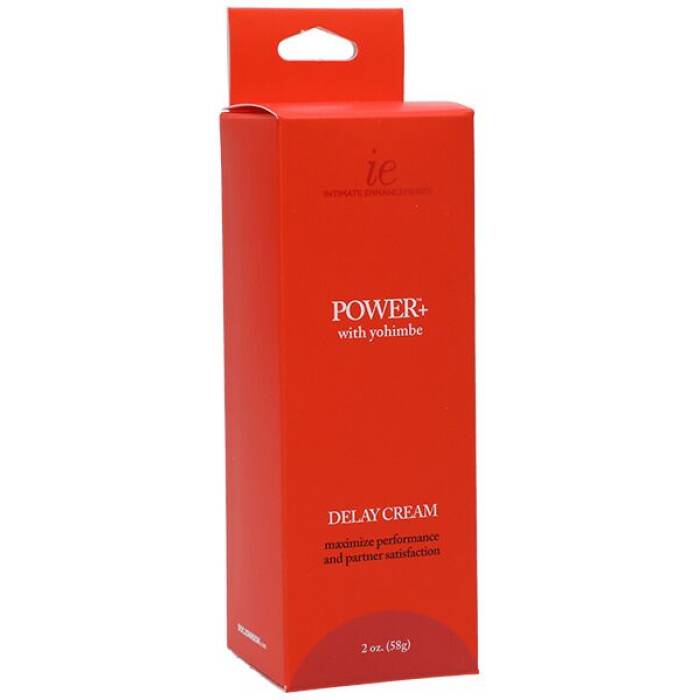 Потужний крем-пролонгатор Doc Johnson Power+with Yohimbe Delay Cream For Men, екстракт Йохимбе, 56 г