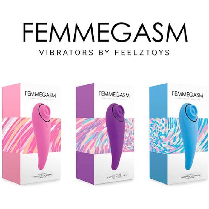 Пульсатор для клітора плюс вібратор FeelzToys - FemmeGasm Tapping & Tickling Vibrator Pink