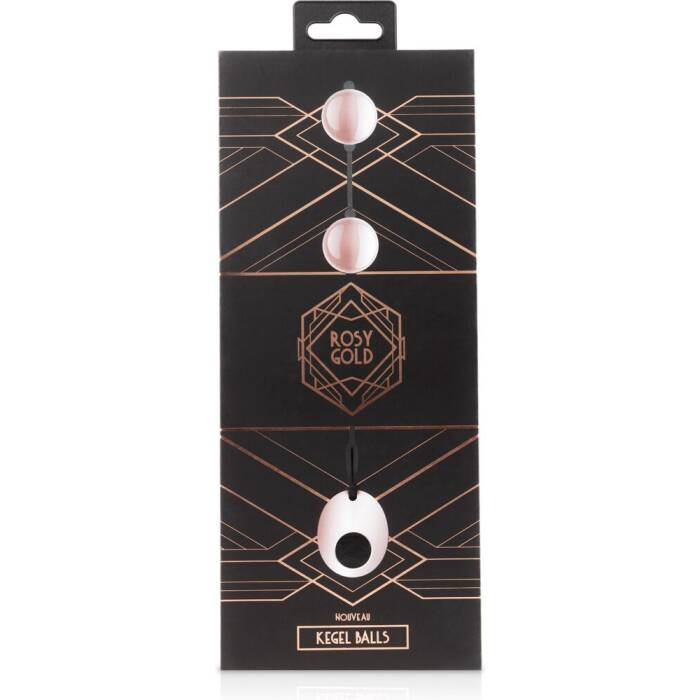 Металеві вагінальні кульки Rosy Gold - Nouveau Kegel Balls, маса 376 г, діаметр 2,8 см