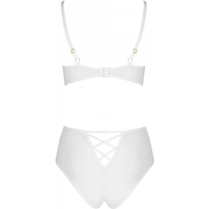 Еротичний комплект з малюнком Passion LOVELIA BIKINI S/M, white