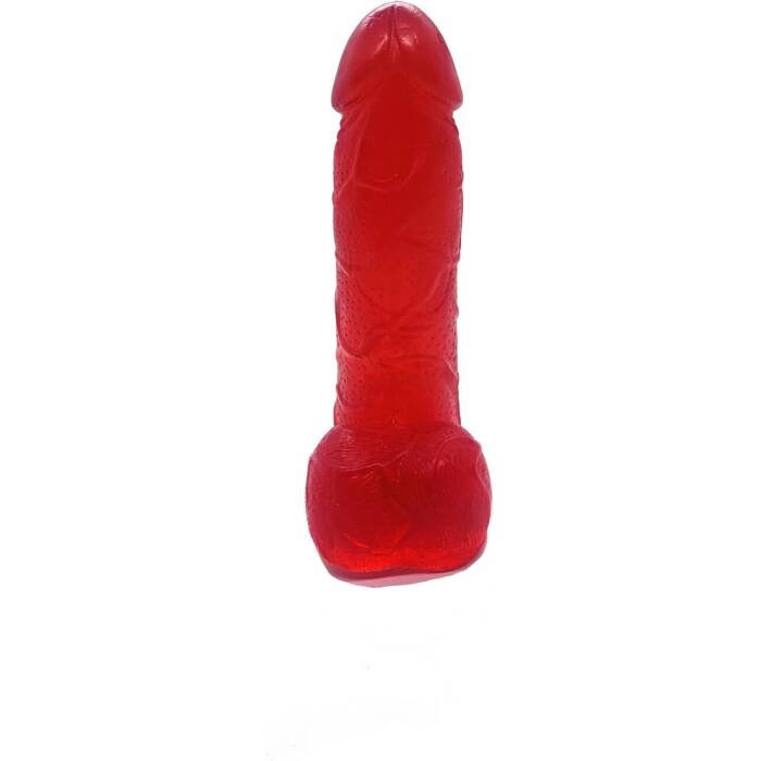 Крафтове мило-член із присоскою Чистий Кайф Red size S натуральне