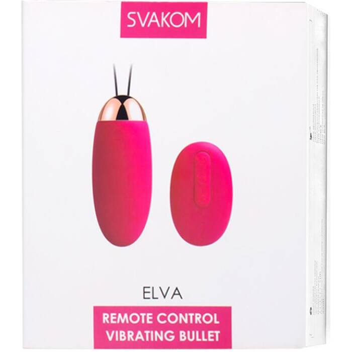 Віброяйце з пультом керування Svakom Elva Plum Red