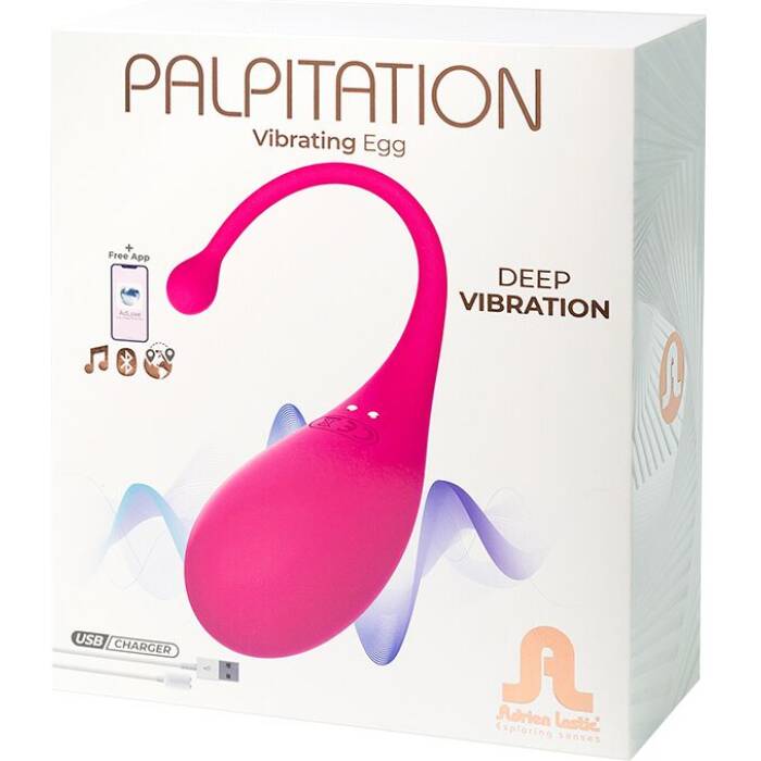 Смарт-віброяйце Adrien Lastic Palpitation Pink з глибокою вібрацією