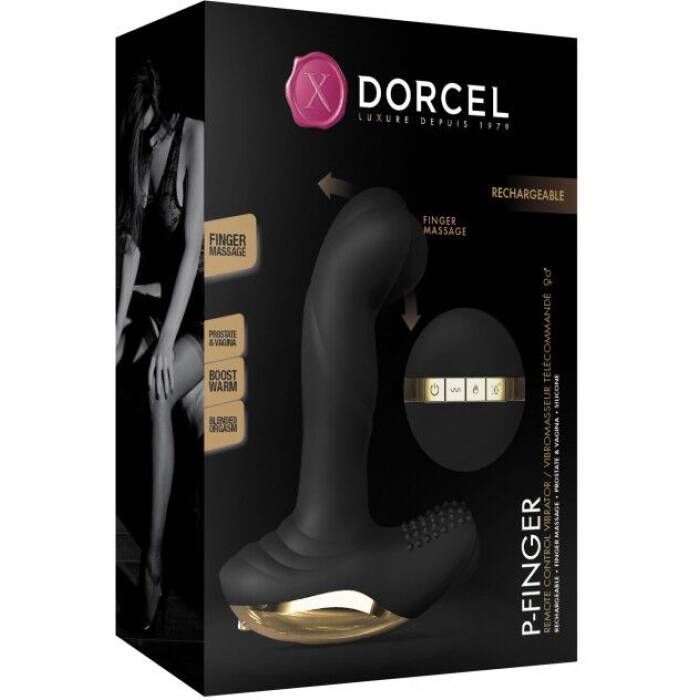 Вібромасажер з "масажем пальцем" для простати і вагіни Dorcel P-Finger