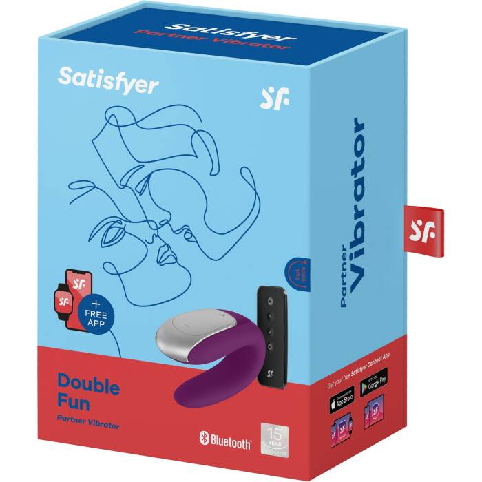 Смарт-вібратор для пар Satisfyer Double Fun (Violet) з пультом ДК