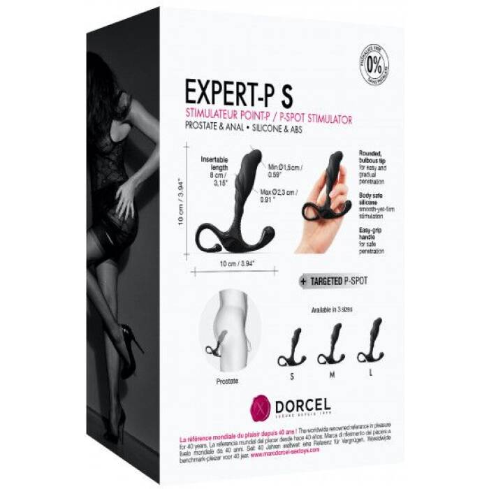 Ручний ергономічний масажер простати Dorcel Expert P size S