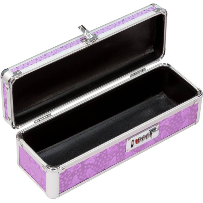 Кейс для зберігання секс-іграшок BMS Factory - The Toy Chest Lokable Vibrator Case Purple з кодовим