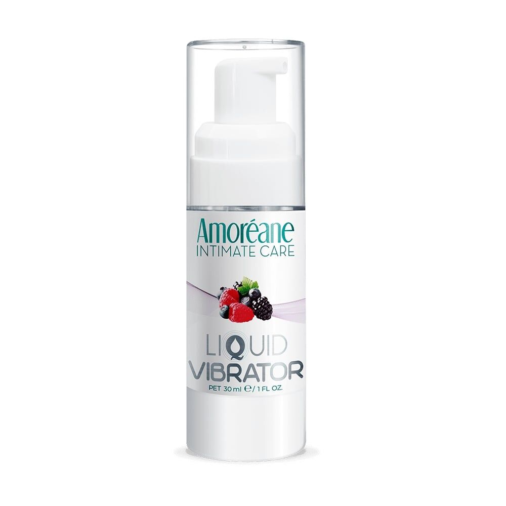 so5970-82093279980386 Лубрикант з ефектом вібрації Amoreane Med Liquid Vibrator Berries (30 мл)