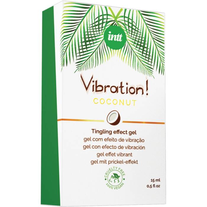 Рідкий вібратор Intt Vibration Coconut Vegan (15 мл), дуже смачний, діє до 30 хвилин
