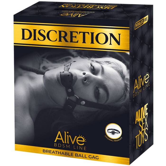 Повітропроникний кляп Alive Discretion Black