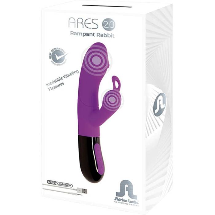 Вібратор-кролик Adrien Lastic Ares 2.0 з петелькою для пальця, що перезаряджається