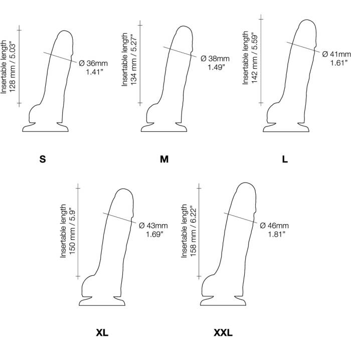 Реалістичний фалоімітатор Strap-On-Me Sliding Skin Realistic Dildo Fuchsia S, ефект рухливої шкіри