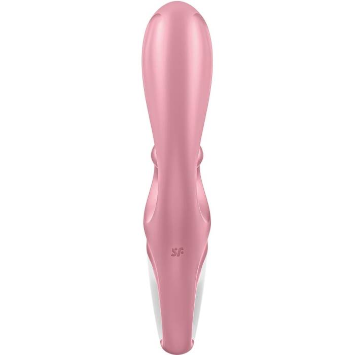 Смарт вібратор-кролик Satisfyer Hug Me Pink, 2 мотори, діаметр 4,2см, широка кліторальна частина