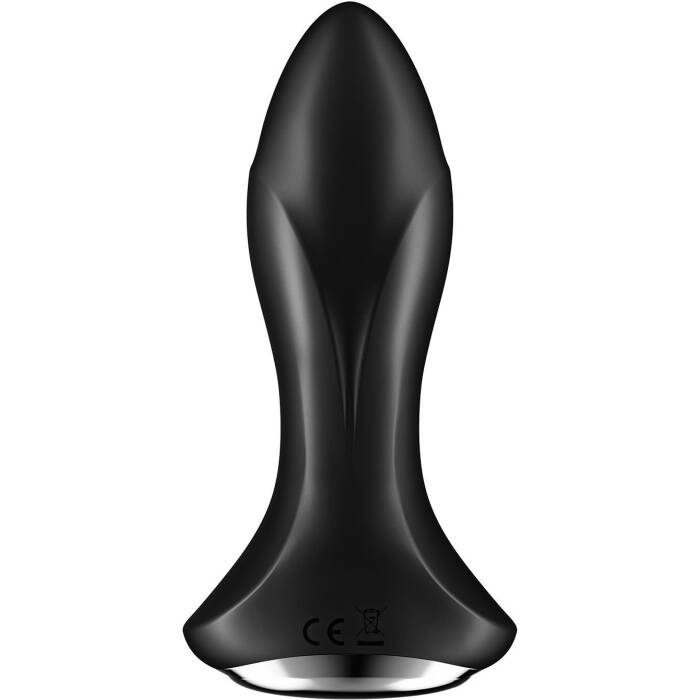 Анальна смарт-вібропробка із перлинним масажем Satisfyer Rotator Plug 1+ Black